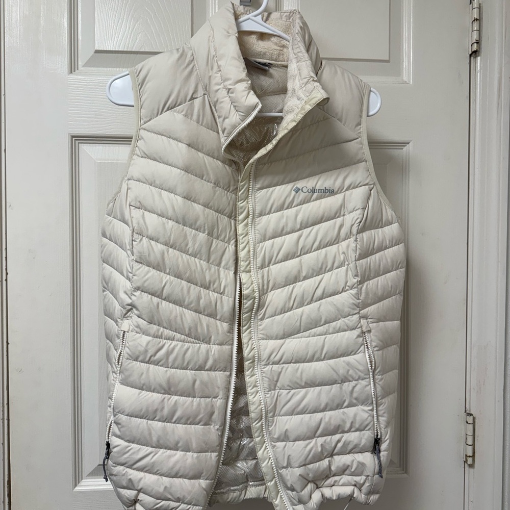 Columbia Off-White Omni heat Vest